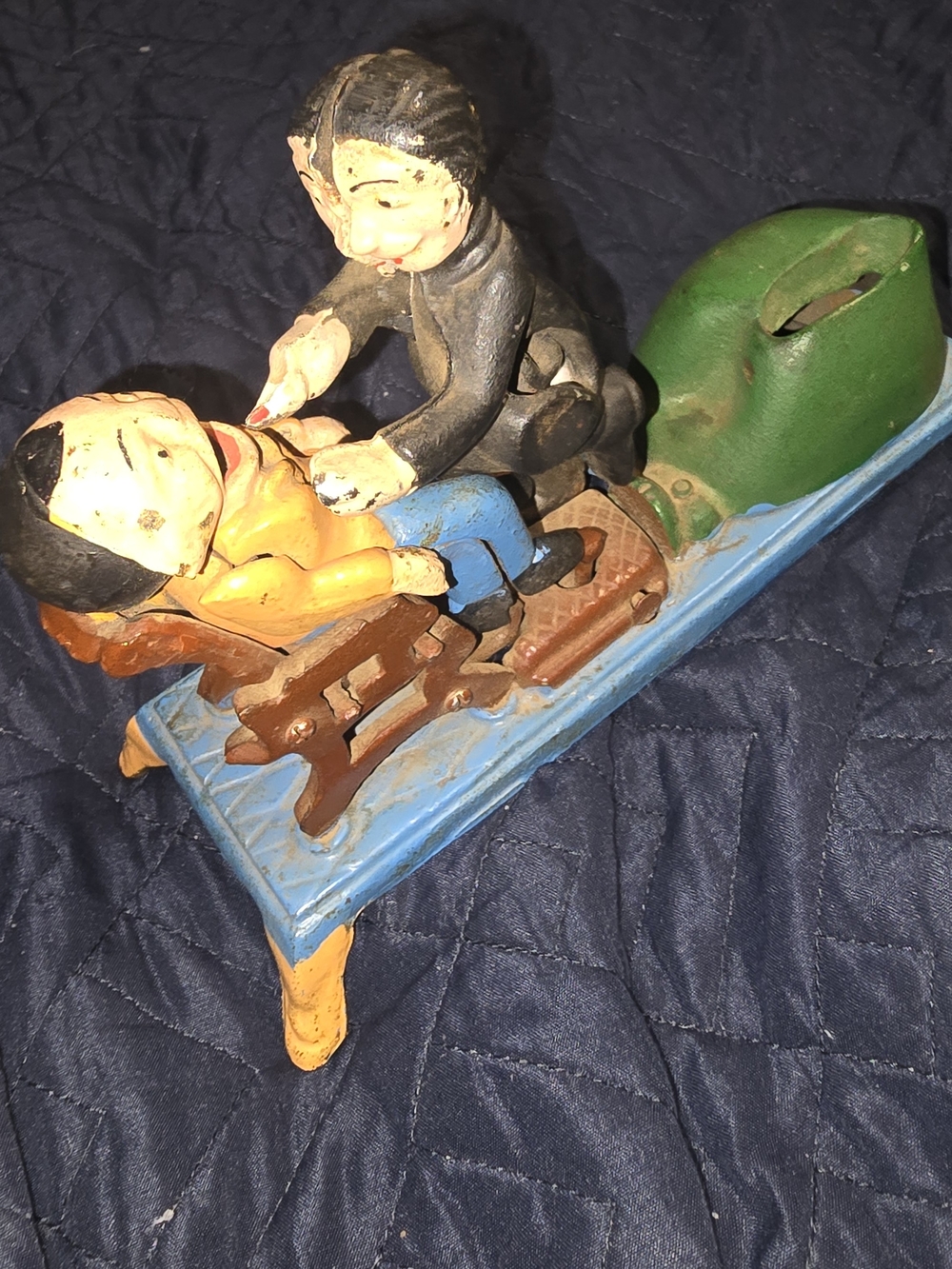 Vintage Novelty Dentist Cast Metal Bank